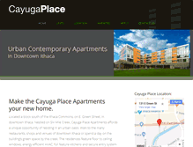 Tablet Screenshot of cayugaplace.com